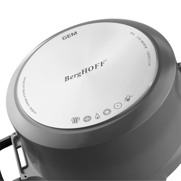 BergHOFF GEM Kookpot Met Deksel Stay Cool Grijs Ø16cm
