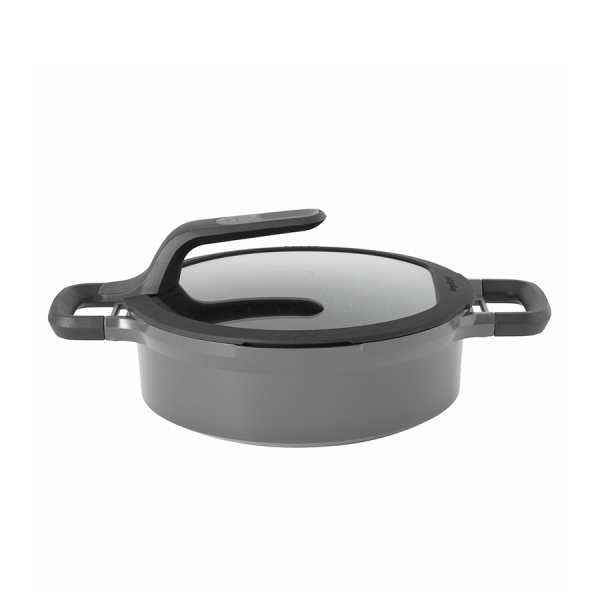 BergHOFF GEM Sauteerpan 2 Handvaten Met Deksel Stay Cool Grijs Ø24cm