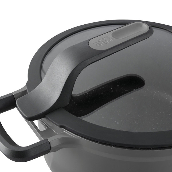 BergHOFF GEM Sauteerpan 2 Handvaten Met Deksel Stay Cool Grijs Ø24cm