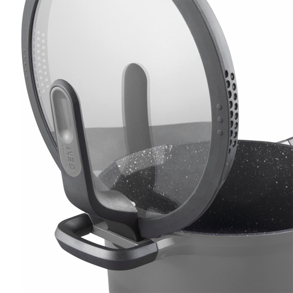 BergHOFF GEM Sauteerpan 2 Handvaten Met Deksel Stay Cool Grijs Ø26cm