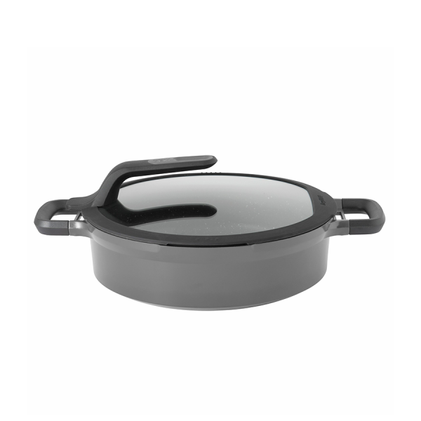 BergHOFF GEM Sauteerpan 2 Handvaten Met Deksel Stay Cool Grijs Ø28cm