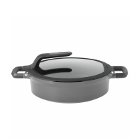 BergHOFF GEM Sauteerpan 2 Handvaten Met Deksel Stay Cool Grijs Ø28cm