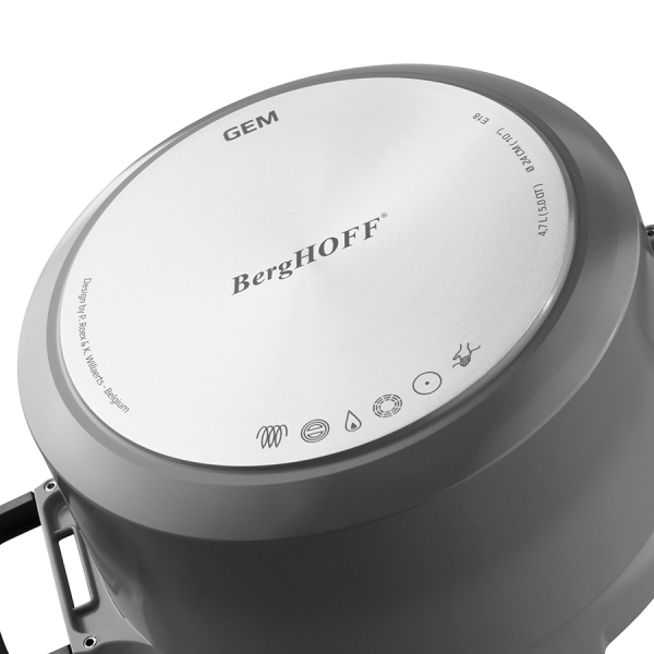 BergHOFF GEM Sauteerpan Met Deksel Stay Cool Grijs Ø24cm