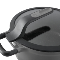 BergHOFF GEM Sauteerpan Afneembaar Handvat Met Deksel Stay Cool Grijs Ø28cm