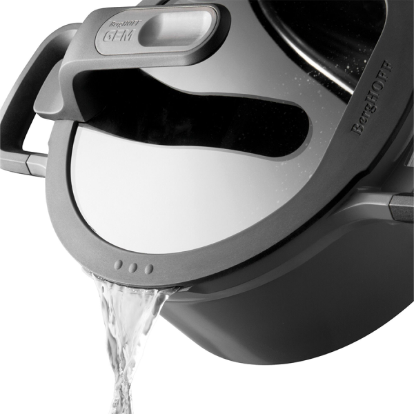 BergHOFF GEM Sauteerpan Afneembaar Handvat Met Deksel Stay Cool Grijs Ø28cm
