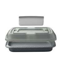 BergHOFF GEM Bakvorm Met Deksel En Snijder Grijs