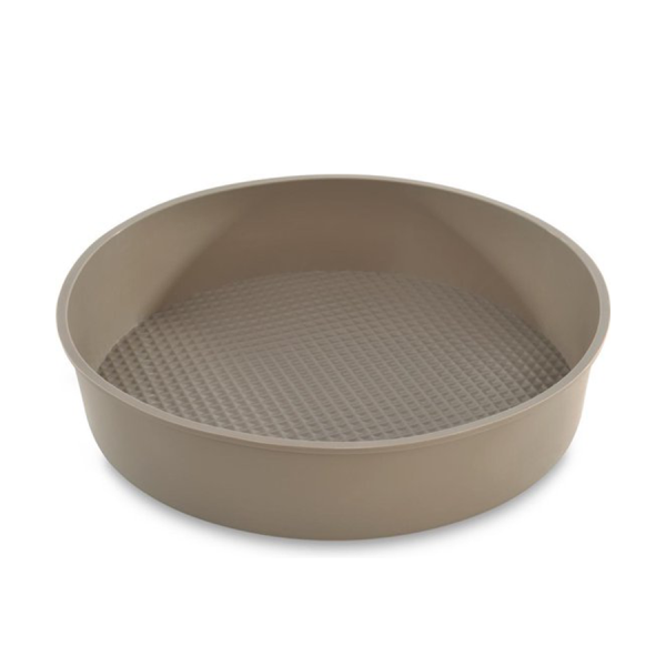 BergHOFF Studio Cakevorm Rond Wafelpatroon Silicone Beige 27,5x27,5x6cm