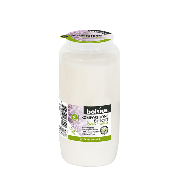 Bolsius Herdenkingslicht No.7 Wit Compositorisch Olielicht