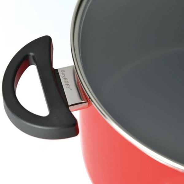 BergHOFF Eclipse Kookpot Met Deksel Rood Ø16cm