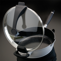 BergHOFF Virgo Sauteerpan Met Deksel Wit Ø28cm