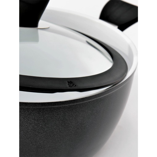BergHOFF Eclipse Kookpot Met Deksel Zwart Keramisch Ø20cm