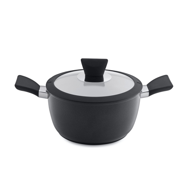 BergHOFF Eclipse Kookpot Met Deksel Zwart Keramisch Ø20cm