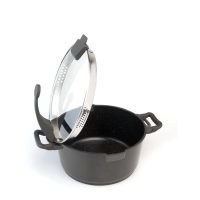 BergHOFF Virgo Kookpot Met Deksel Zwart Ø16cm