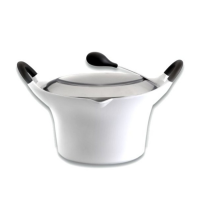 BergHOFF Auriga Kookpot Met Deksel Wit Keramisch Ø18cm