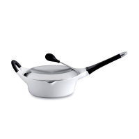 BergHOFF Auriga Sauteerpan Met Deksel Afneembaar Handvat Wit Keramisch Ø24cm