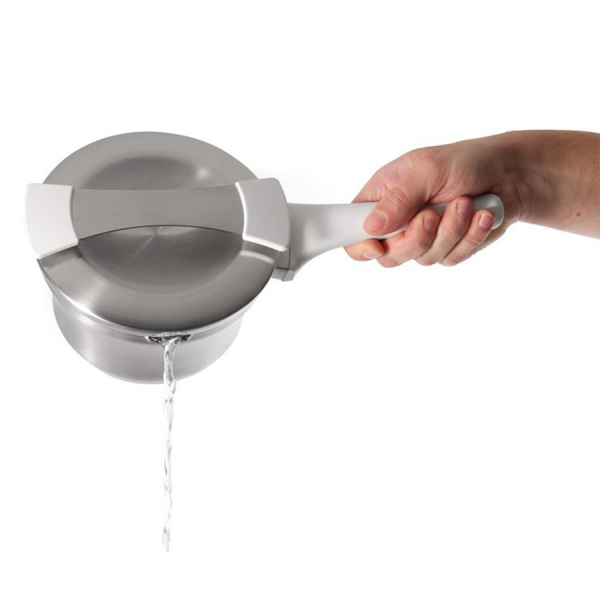 BergHOFF Auriga Steelpan Met Deksel Wit Ø16cm