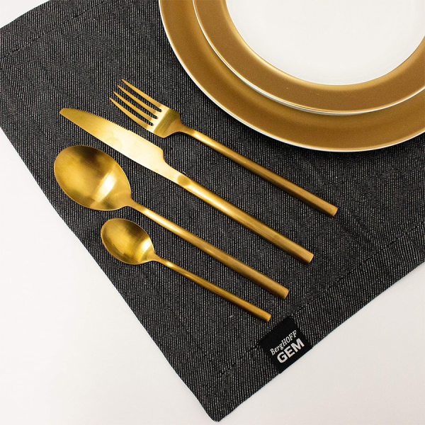 BergHOFF GEM Bestekset Verguld 4-delig