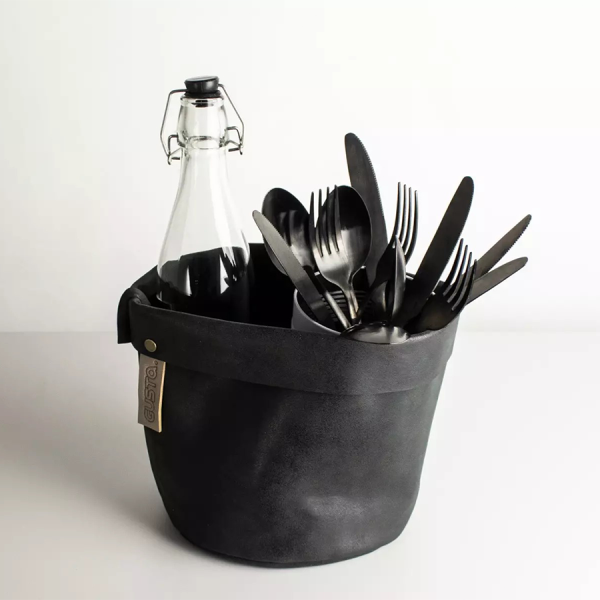 Gusta Opbergzak Zwart Ø18x18cm