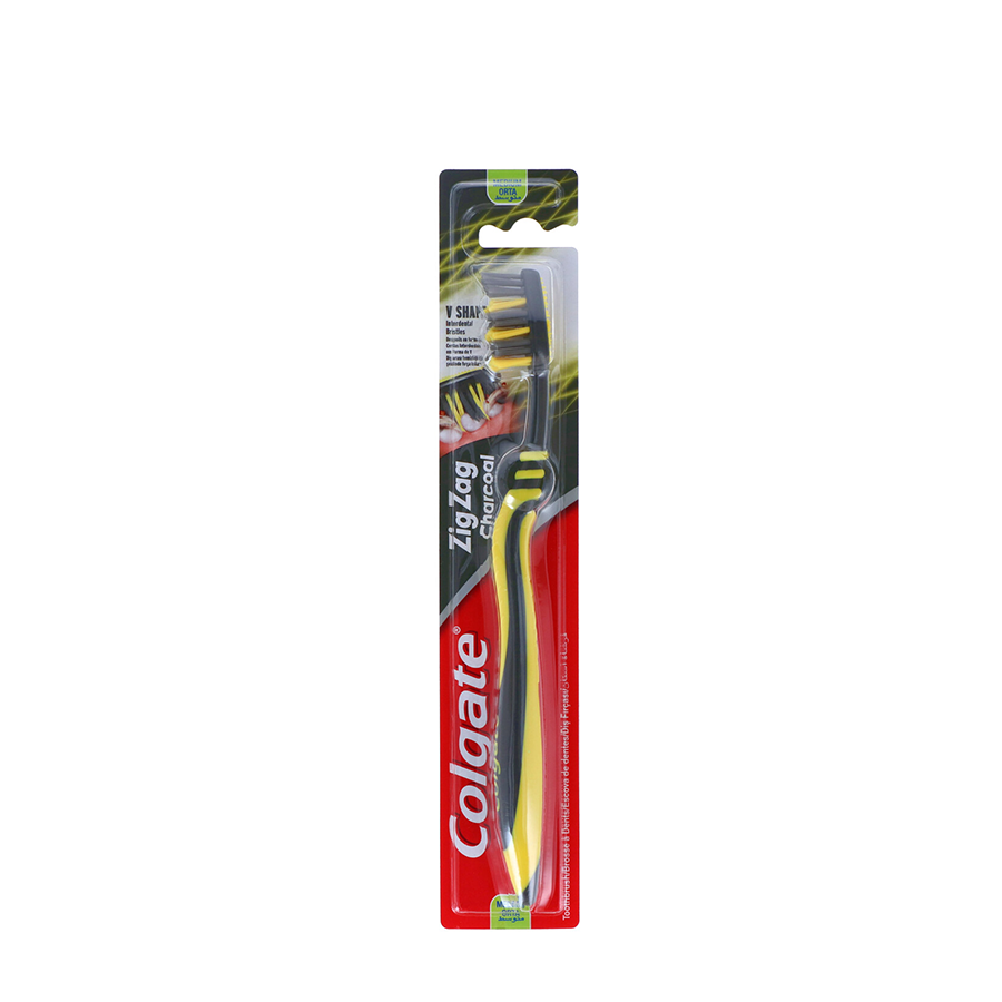 Colgate Tandenborstel Zig Zag Charcoal Medium