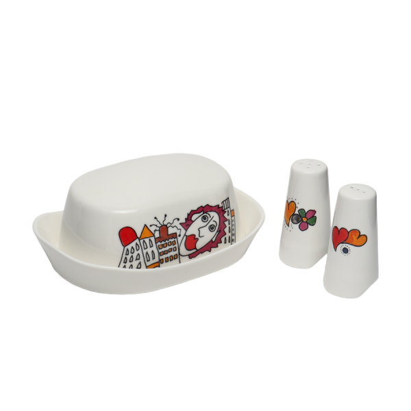 BergHOFF Eclipse Peper- En Zoutvaatje Met Botervloot Set Codriez 4-delig