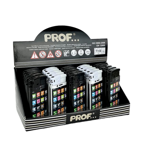 Prof Aansteker Elektrisch Iphone Zwart