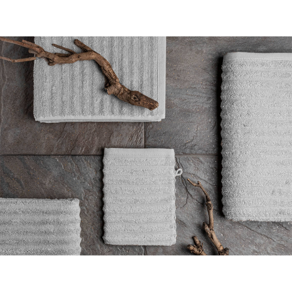 Gastendoekjes Wave Licht Grijs 6 stuks