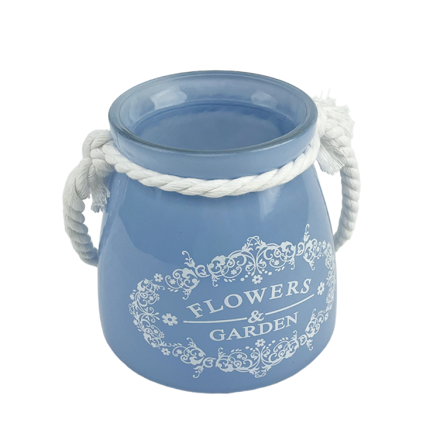 Accentra Glaslantaarn Lichtblauw Ø11,5x11,5cm