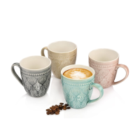 Sänger Koffiemok Bari Grijs 4 stuks