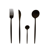 Gemeo Bestekset Serwa Zwart Mat 16-delig