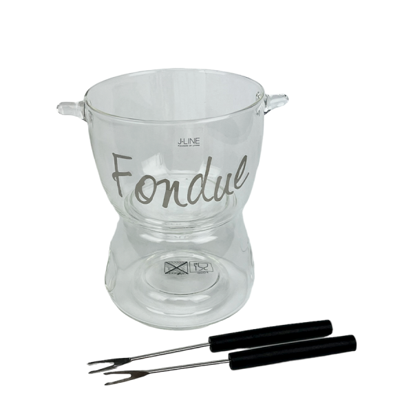 J-Line Fondue Glas Ø10,5x15,5cm