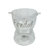 J-Line Fondue Glas Ø10,5x15,5cm