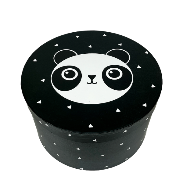 J-Line Opbergdozen Panda Ø32x18cm 3-delig