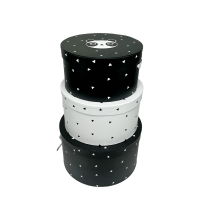 J-Line Opbergdozen Panda Ø32x18cm 3-delig