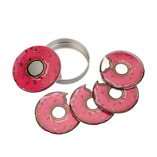 BergHOFF Le sous-verre Simpsons ensemble Donut 5 pièces