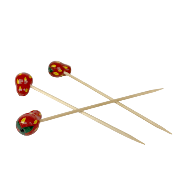 Aardbeiprikkers Hout 11,5cm 20 stuks