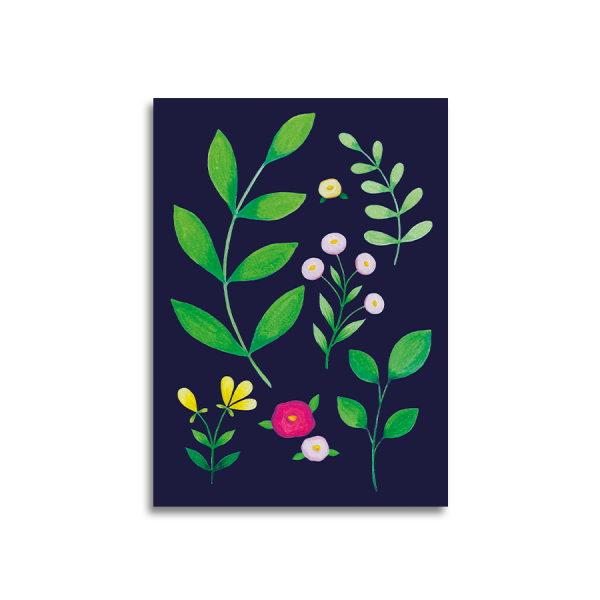 Art by Andu Wenskaart Modern Botanicals