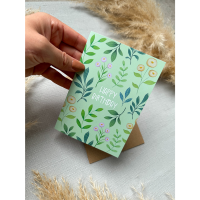 Art by Andu Wenskaart HBD Green