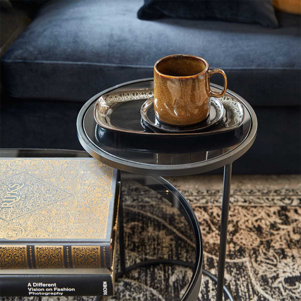 Riverdale Schaal Onyx Zwart 30,5x19cm