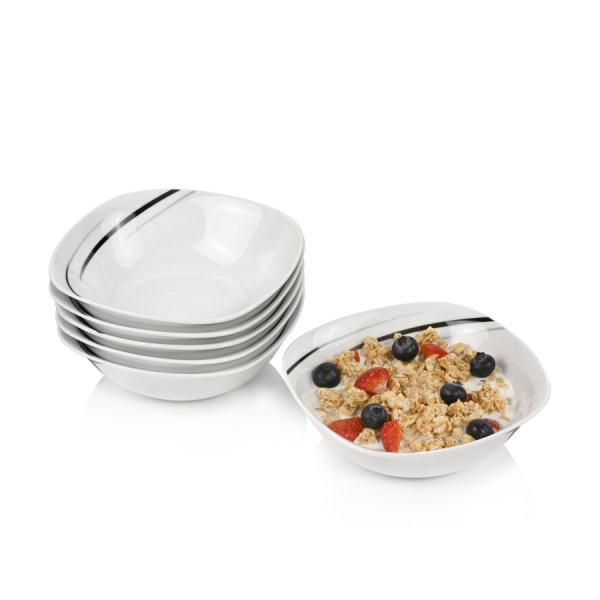 Sänger Ontbijtkom Bilgola Black Lines 6 stuks