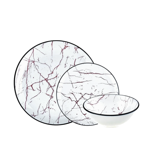 Taşev Serviesset Milan Rood 12-delig