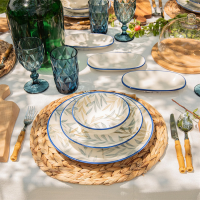 Bambum Serviesset Fondo Blauw 12-delig