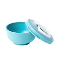 Amuse Life Snack Bowl Met Deksel Blauw 200ml