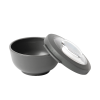 Amuse Life Snack Bowl Met Deksel Grijs 200ml