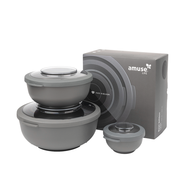 Amuse Life Bowlset Grijs 6-delig