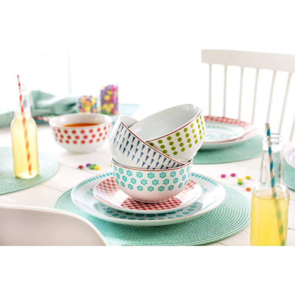 Sänger Serviesset Scandinavia Turquoise 12-delig