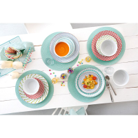 Sänger Serviesset Scandinavia Turquoise 12-delig