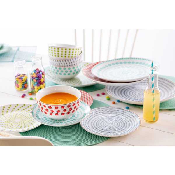 Sänger Serviesset Scandinavia Rood 12-delig