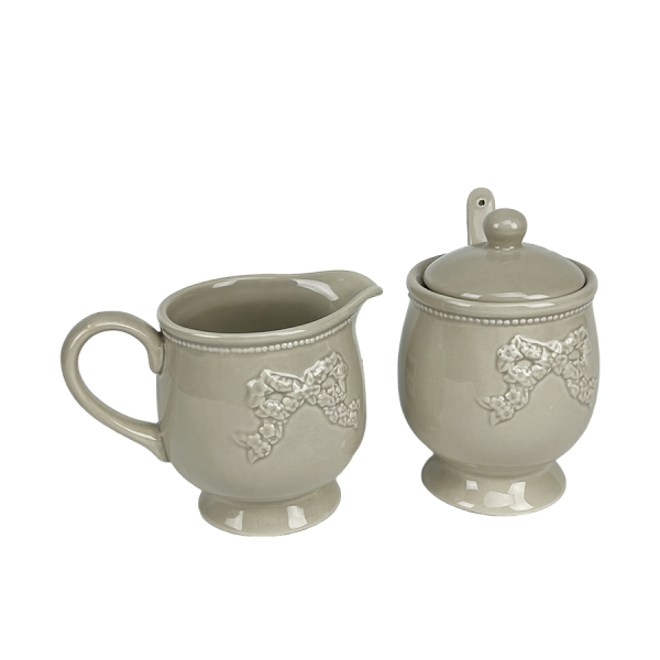 J-Line Melkkan En Suikerpot Taupe