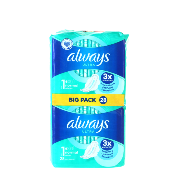 Always Ultra Normal Size 1 Met Vleugels 28 stuks