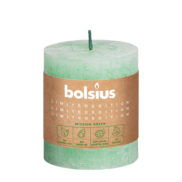 Bolsius Rustieke Stompkaars Water 80/68mm